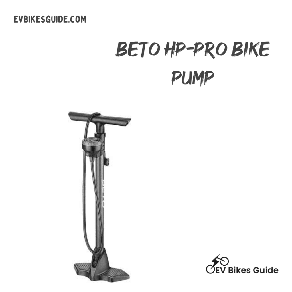 A view of Beto HP PRO bike pump