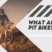 A view of a person riding a pit bike ( )