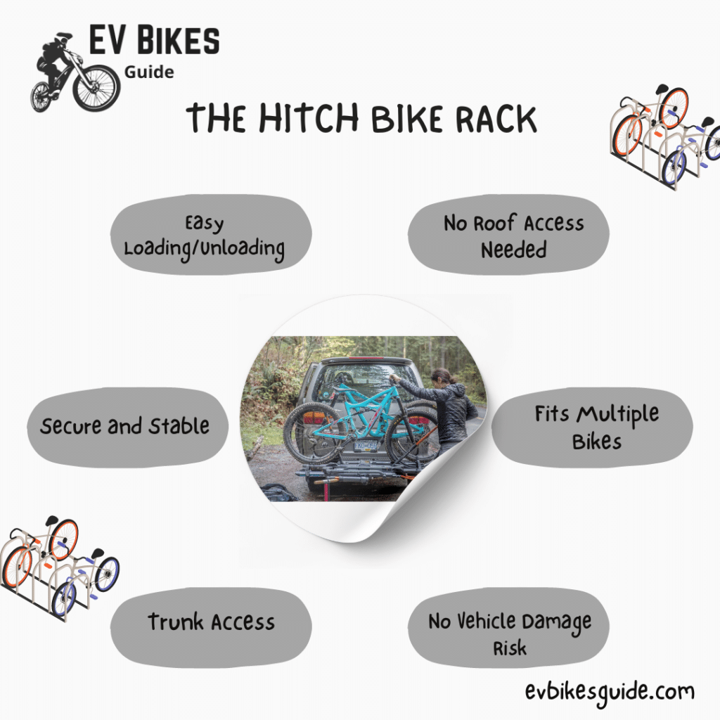 A graphical representation of good things about hitch bike rack