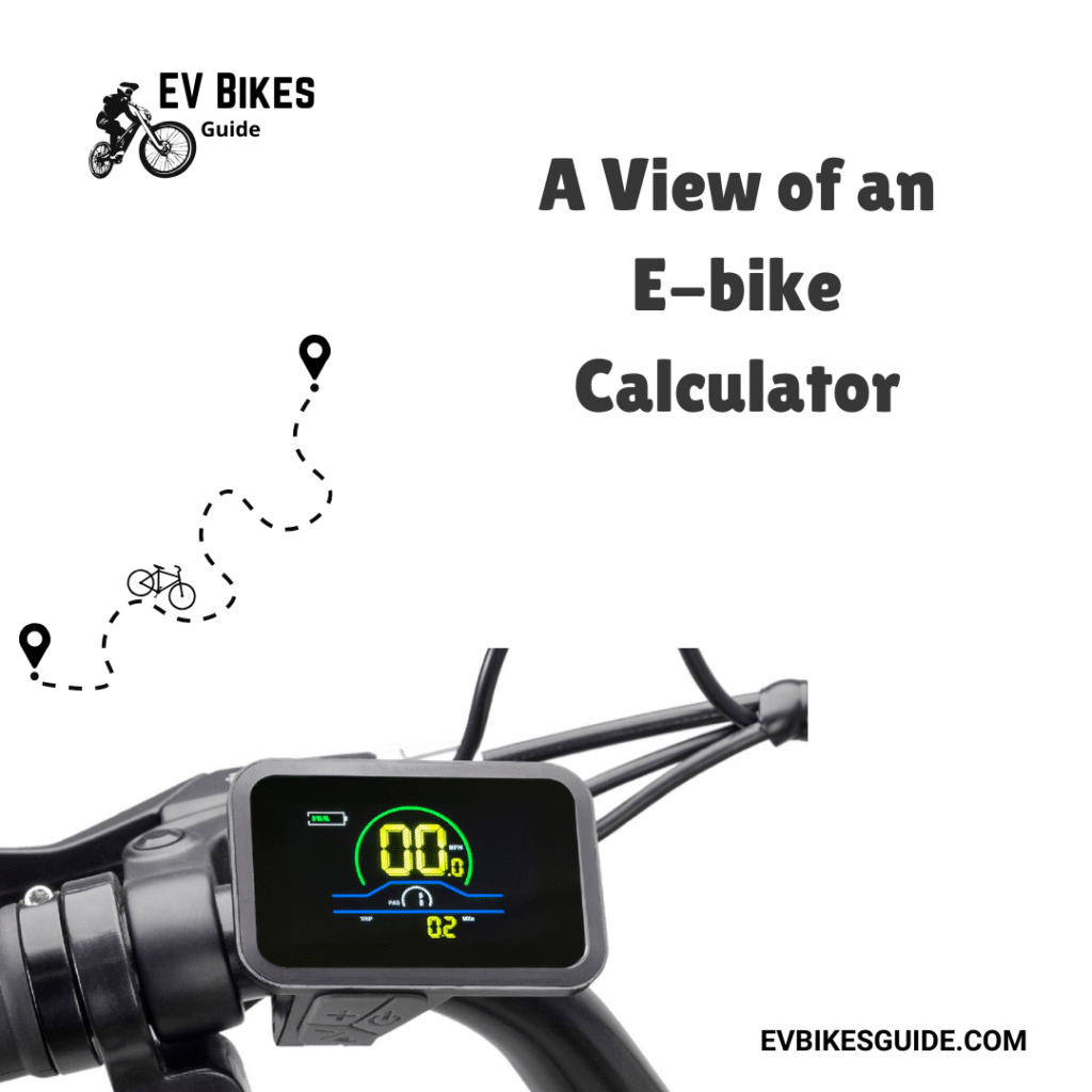 A View of an E bike calculator