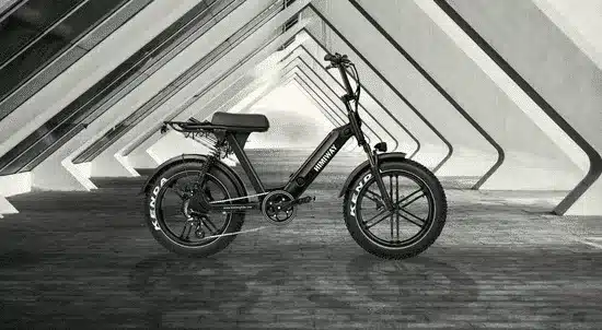 a black color e bike foldable